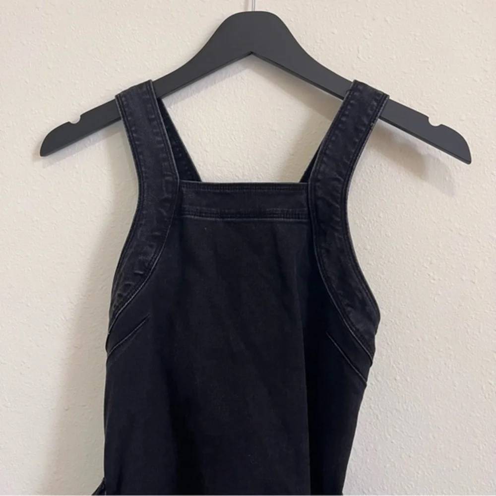 Zara Denim Mini Dress Crossback Belted